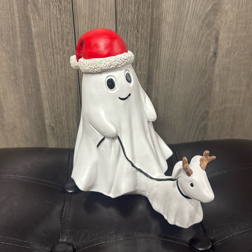 New Goblin & Ghoul Christmas Santa Ghost Walking Ghost Reindeer Dog Figurine